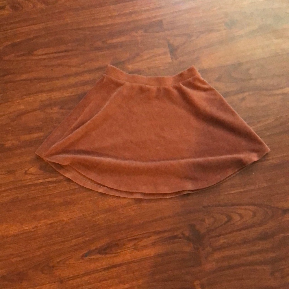 Corduroy skirt.
